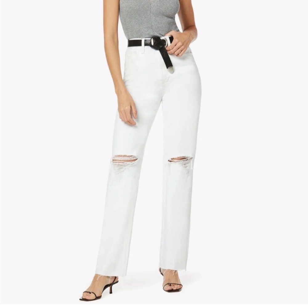 Favorite Daughter The Otto High Rise Boyfriend Jeans In Whistler White NWT